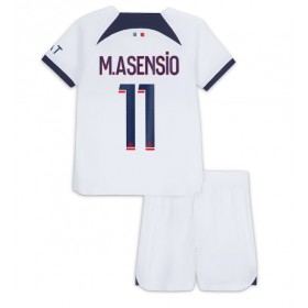 Paris Saint-Germain Marco Asensio #11 Borta Kläder Barn 2023-24 Kortärmad (+ Korta byxor)